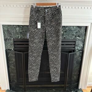 Paige Hoxton Ultra Skinny Zebra Stripe size 28 NWT